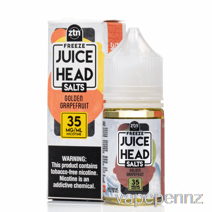 FREEZE Golden Grapefruit - Juice Head Salts - 30mL 50mg VAPE NZ